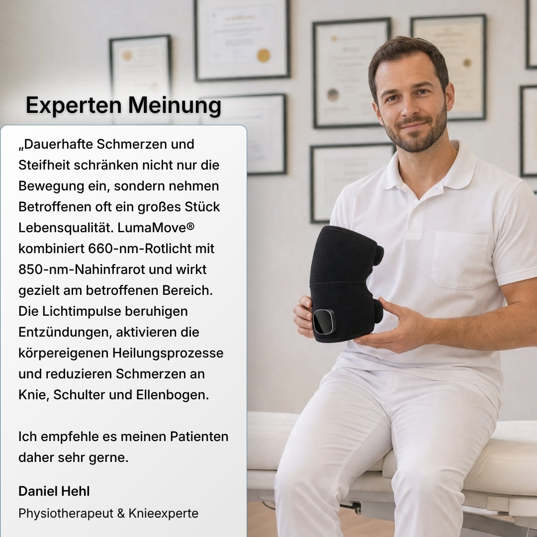 Lenuma® Rotlicht-Bandage gegen Knieschmerzen