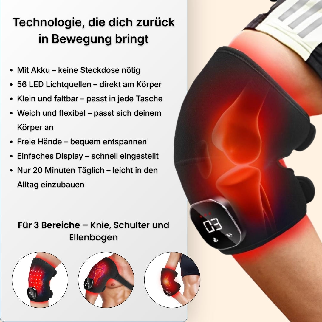 Lenuma® Rotlicht-Bandage gegen Knieschmerzen