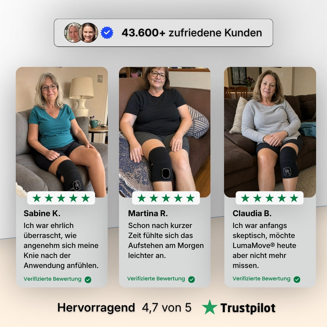 Lenuma® Rotlicht-Bandage gegen Knieschmerzen