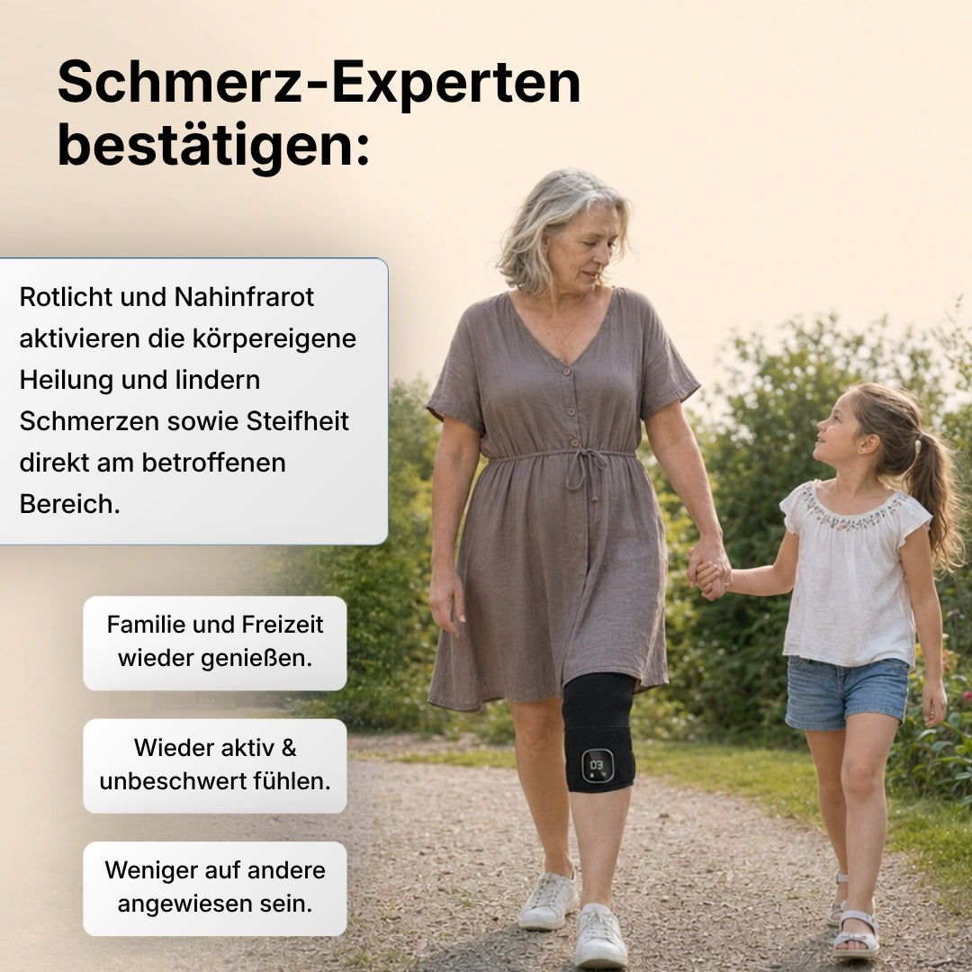Lenuma® Rotlicht-Bandage gegen Knieschmerzen