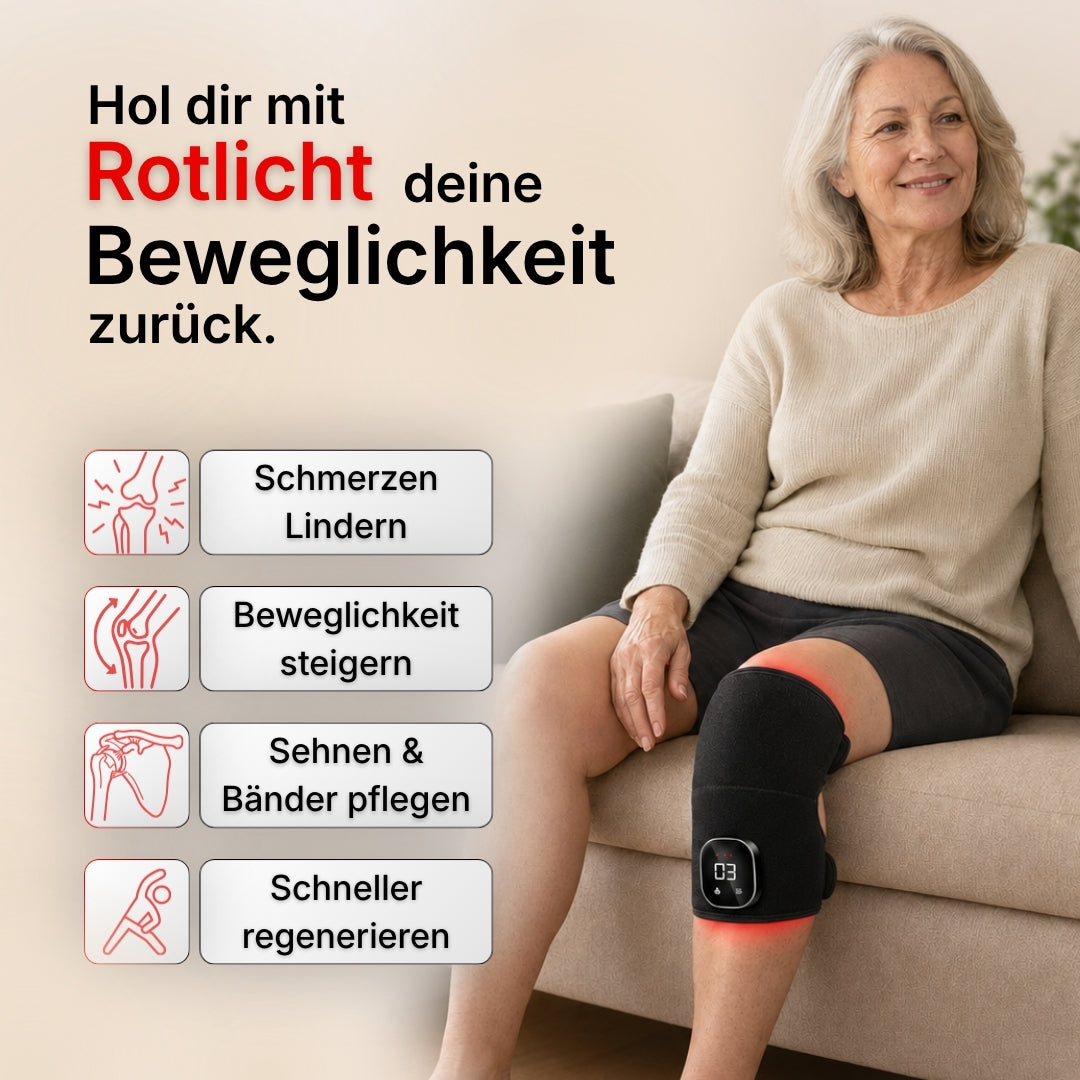 Lenuma® Rotlicht-Bandage gegen Knieschmerzen